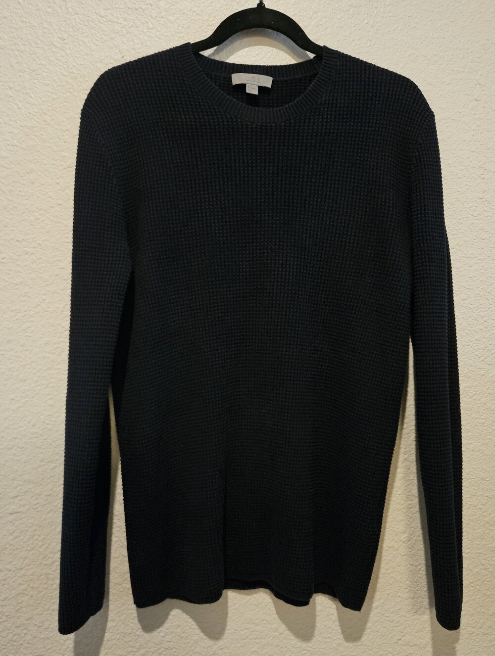 COS Waffle Knit Cotton Sweater Size S